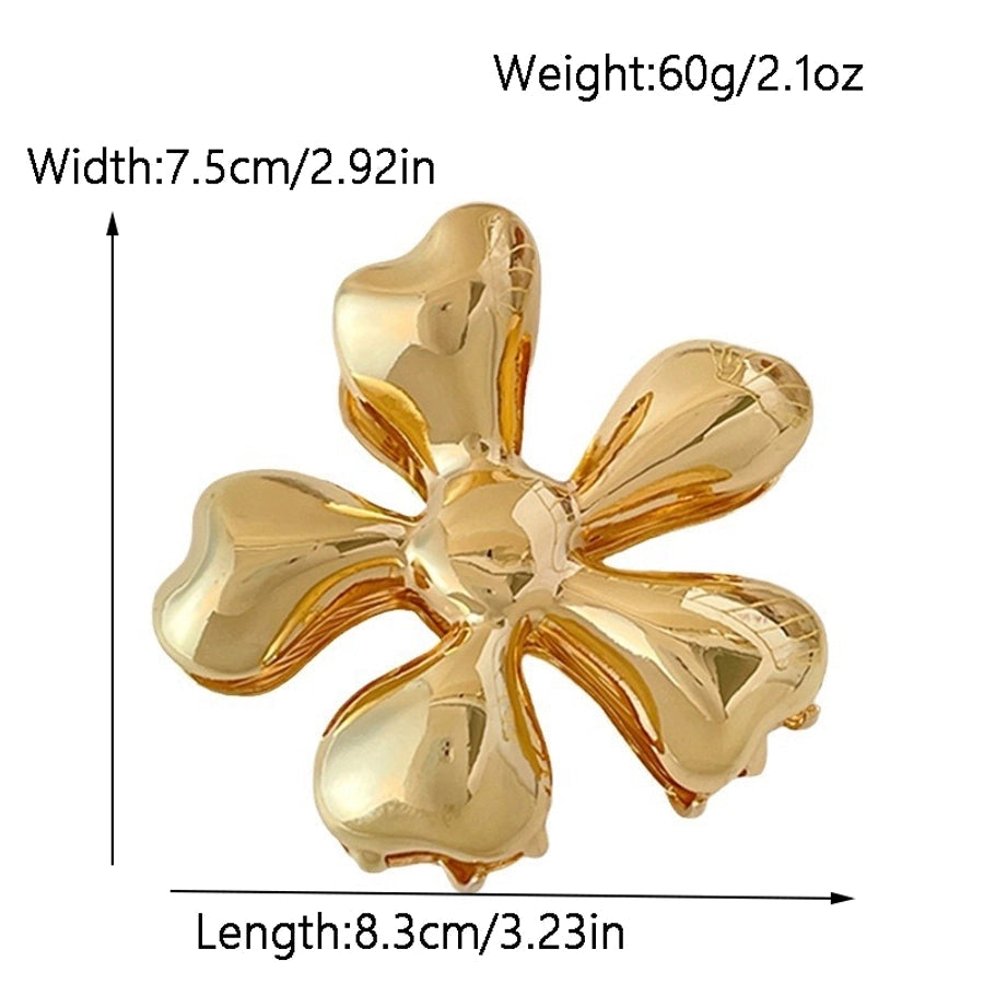 Women's Simple Style Classic Style Flower Alloy Plating Hair Claws