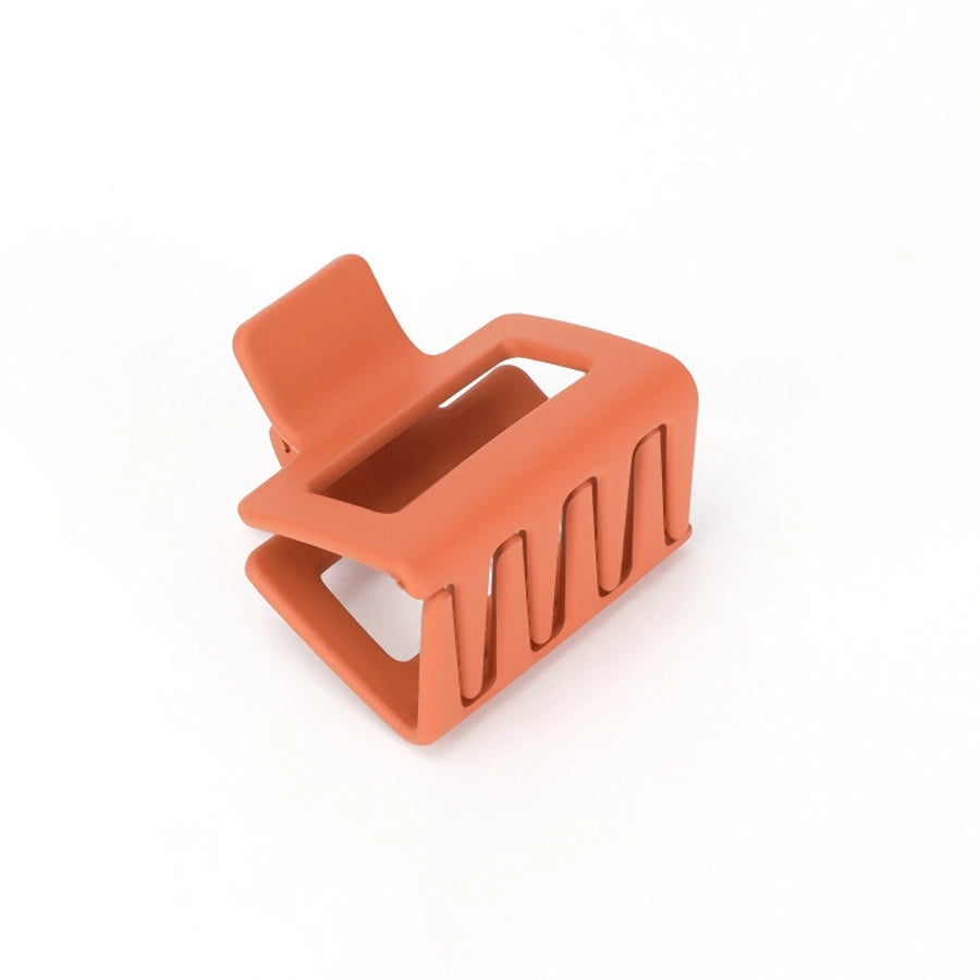 women's simple style square plastic hair claws