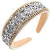 women's luxurious baroque style geometric cloth inlay acrylic rhinestones hair band