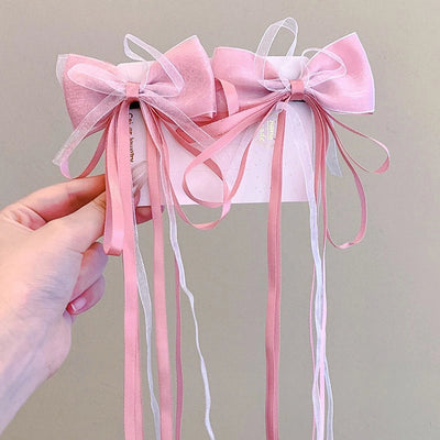 cute bow knot cloth hair clip