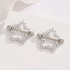 Ear Cartilage Rings & Studs Y2K Modern Style Pentagram 304 Stainless Steel Inlay Zircon Ear Cartilage Rings & Studs