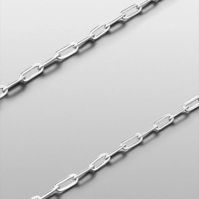 Simple Style Classic Style Paper Clip 304 Stainless Steel Paperclip Chain Bracelets In Bulk