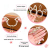 Children's ball head fixed artifact Pearl Rhinestone grip clip does not hurt the hair back of the head ponytail buckle girl hairpin headdress
