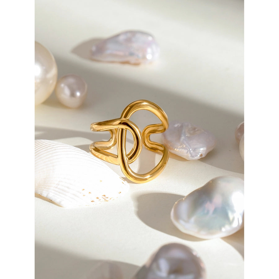 Jewelry Simple Style Classic Style Geometric 304 Stainless Steel Open Rings