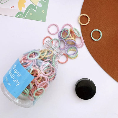 Girl'S Simple Style Classic Style Solid Color Cloth Contrast Collar Hair Tie