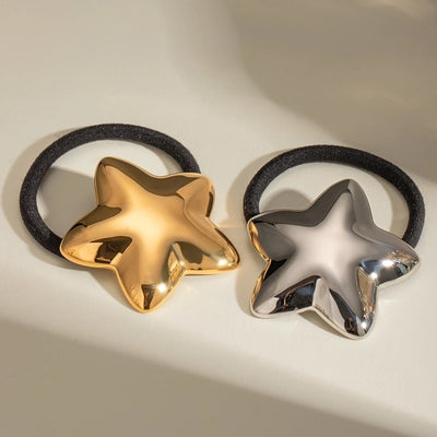 Women's Casual Classic Style Pentagram 304 Stainless Steel Hair Tie