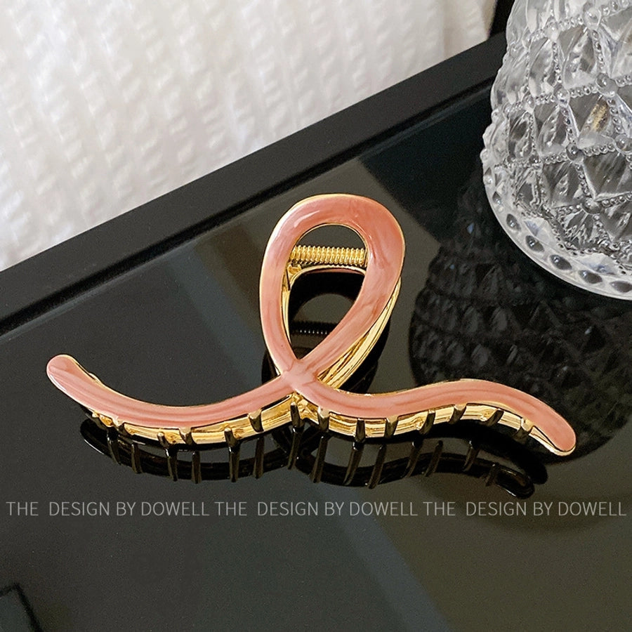 Women's Retro Waves Metal Enamel Hair Claws