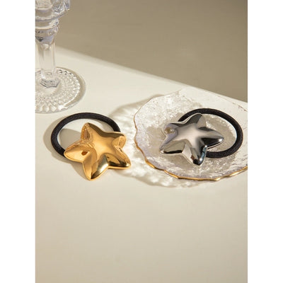 Women's Casual Classic Style Pentagram 304 Stainless Steel Hair Tie