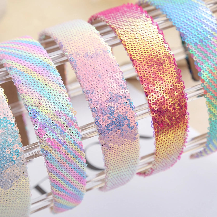 Women's Lady Solid Color Plastic Resin Stoving Varnish Hair Band