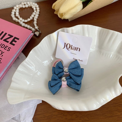 Women's IG Style Bow Knot Cloth Hair Clip