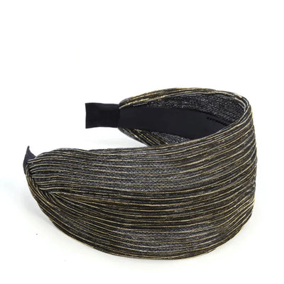 women's simple style stripe cloth resin lace hair band