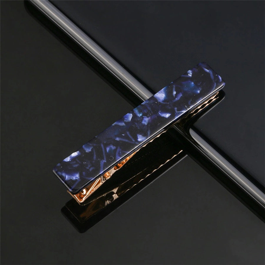 fashion marble acetic acid sheets metal hair clip 1 piece