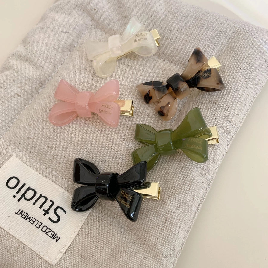 Women's Sweet Bow Knot Acetic acid sheets Hair Clip