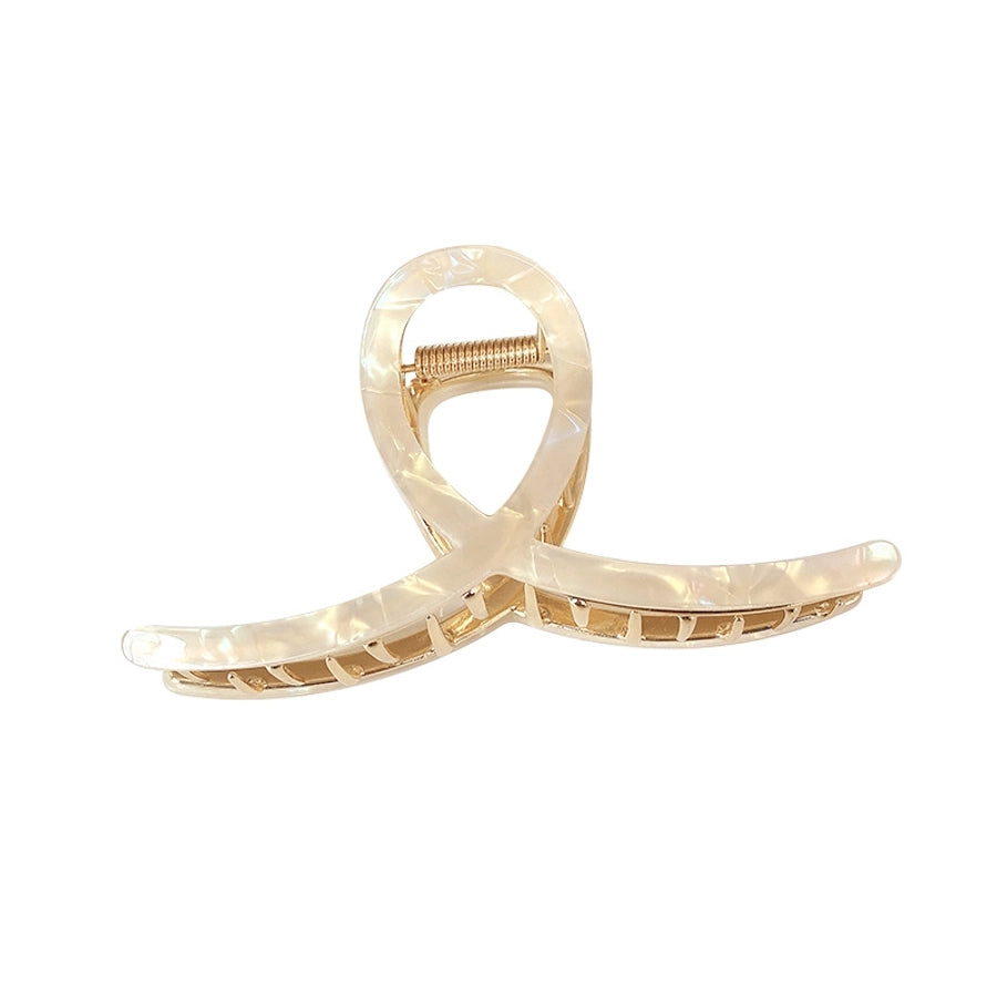 simple style color block alloy hair claws