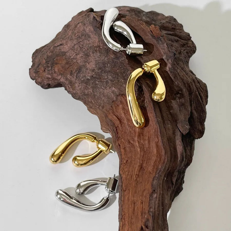 1 Pair Simple Style Classic Style Geometric Copper Ear Studs