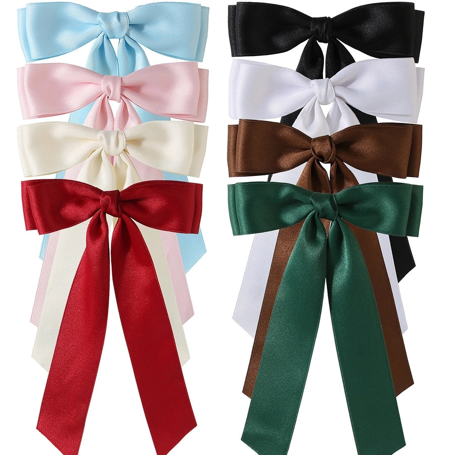 Guanyang  New Arrival 4cm Polyester Cotton Double-Layer Bow Hair Clip Hairpin Lady Updo Word Duckbilled Hair Accessories