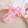 Women's Sweet Classic Style Flower Organza Acetic acid sheets Inlay Rhinestones Hair Claws
