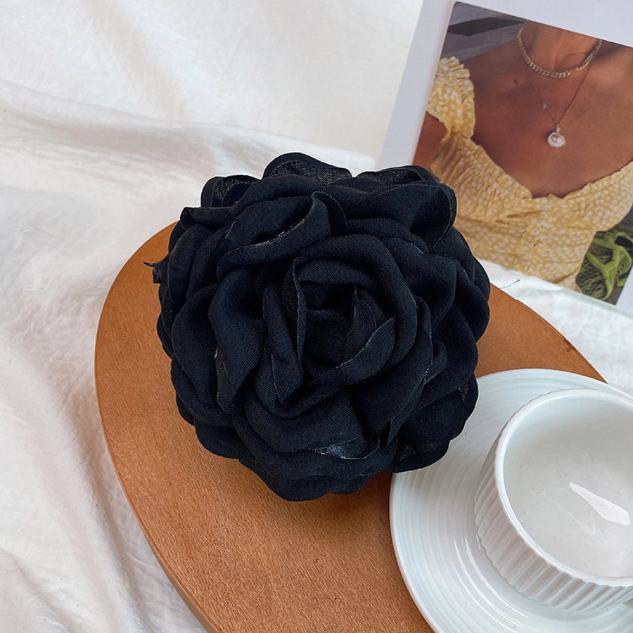 Women's Sweet Simple Style Flower Plastic Cloth Hair Claws