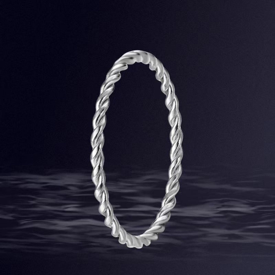 Jewelry Elegant Geometric Titanium Steel Plating Rings