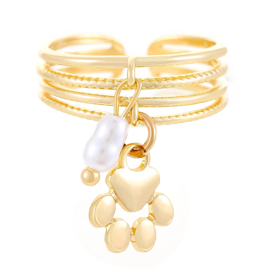 Copper Devil's Eye Starfish Cat Claws Charm Rings Open Rings