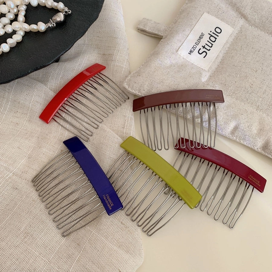 Women's Casual Simple Style Streetwear Geometric Acetic acid sheets Metal Insert comb