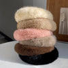 Women's Lady Solid Color Wool Hair Band