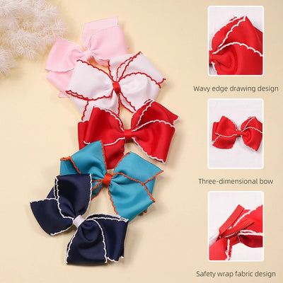 sweet bow knot cloth hair clip