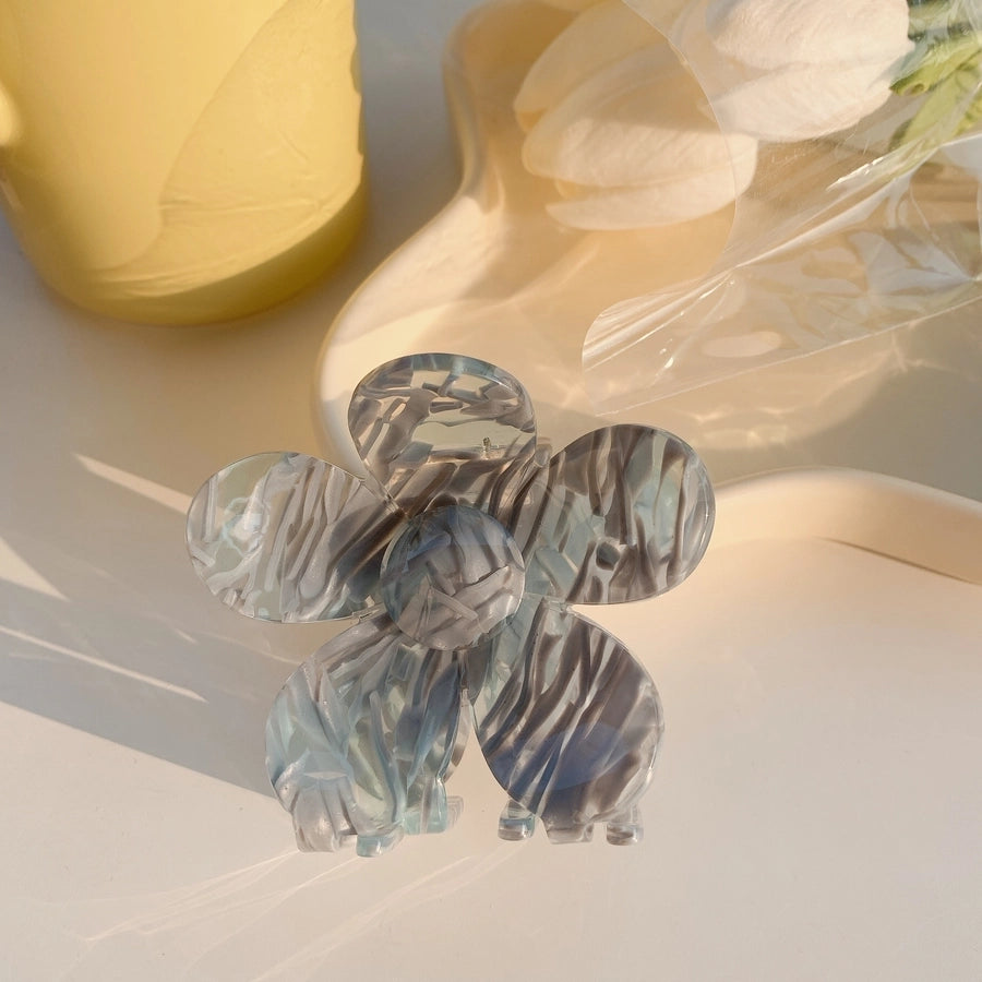 simple style flower acetic acid sheets handmade hair claws 1 piece