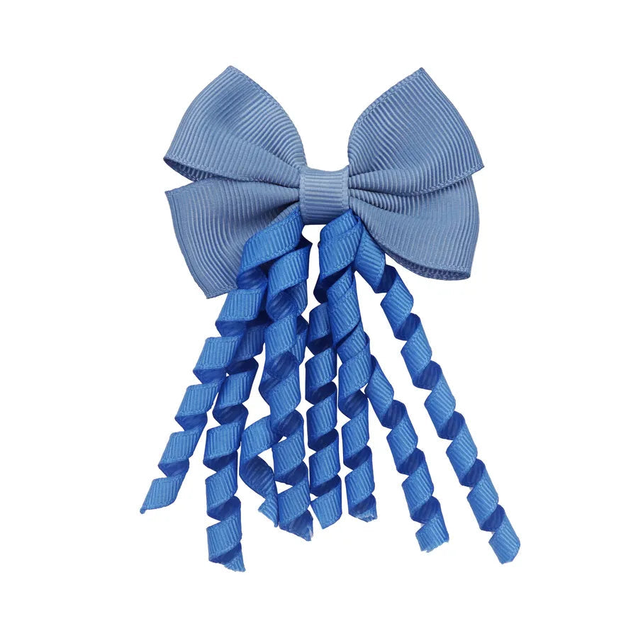 Children's Headwear Hair Accessories  Christmas Festival Roll Tassel Candy Color Bow Hairpin 3421