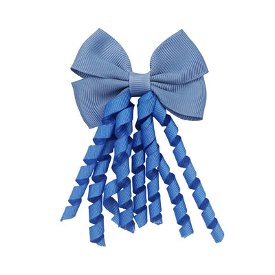 Children's Headwear Hair Accessories  Christmas Festival Roll Tassel Candy Color Bow Hairpin 3421