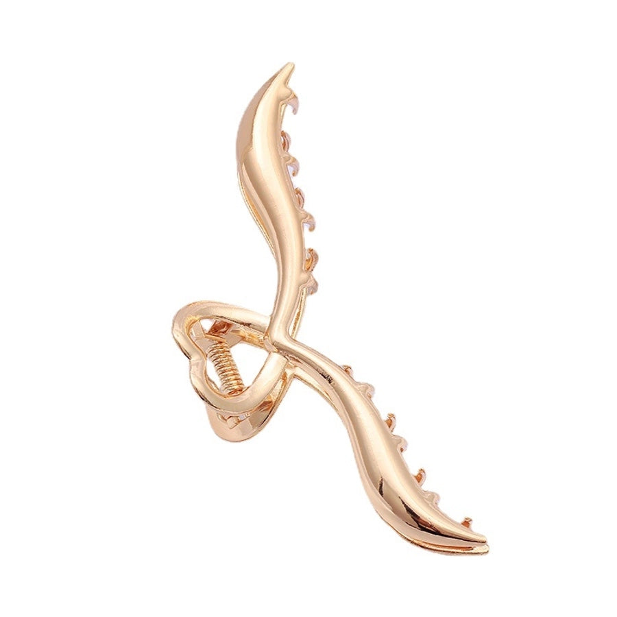 Women's net red hair clip large plate alloy grip women's back head butterfly shark clip hairpin