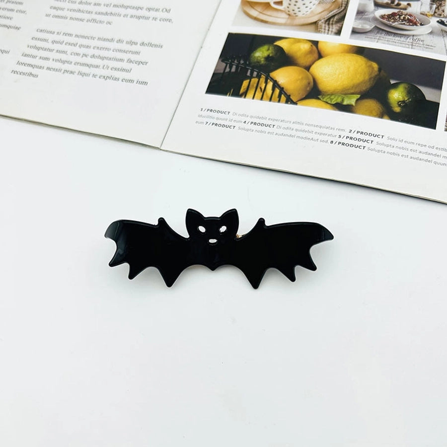 Halloween Original Design Women's Skull Arylic Carving Hair Clip Hair Claws