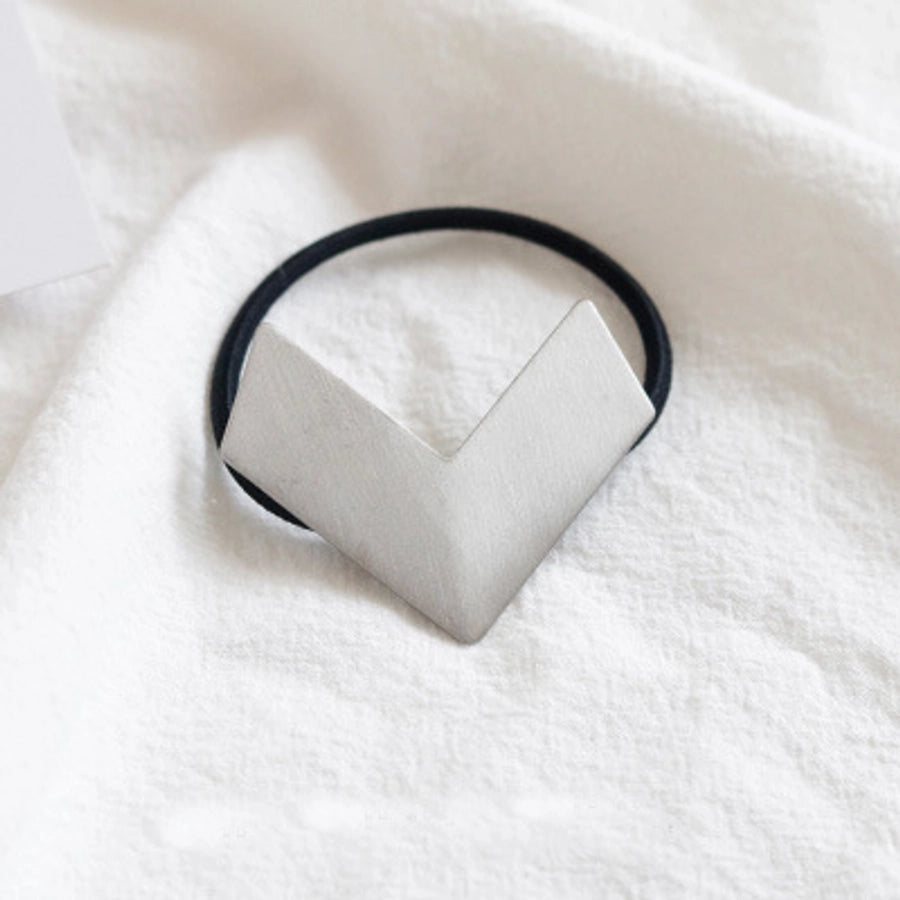 Women's Simple Style Heart Shape Metal Plating Hair Tie