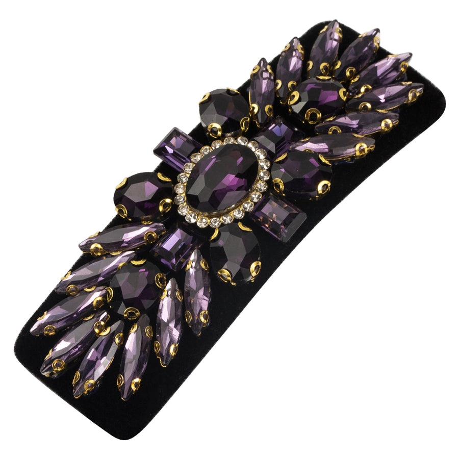 Women's Casual Vacation Classic Style Water Droplets Alloy Cloth Inlay Glass Hair Clip