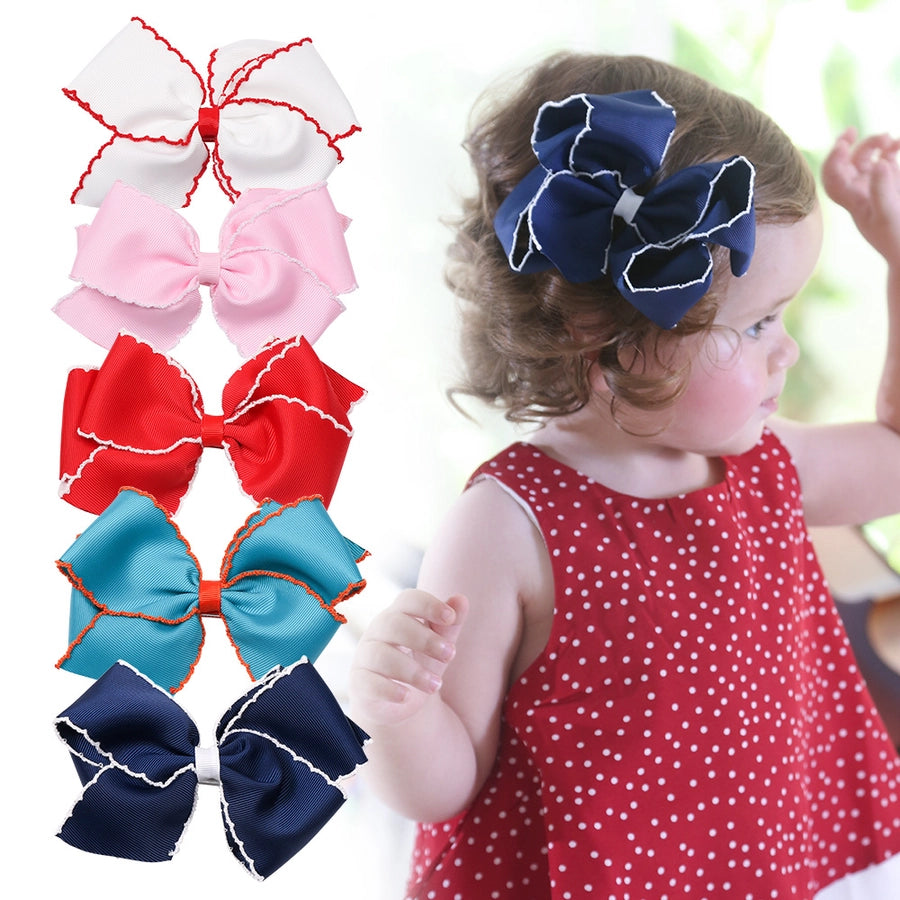 sweet bow knot cloth hair clip