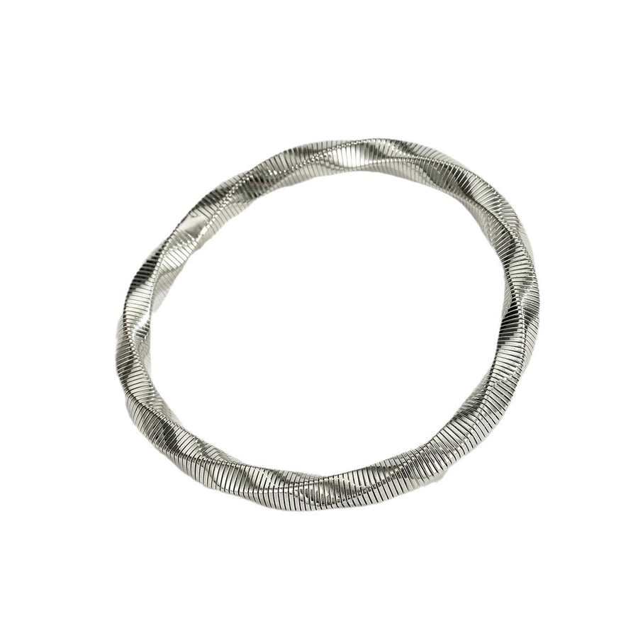 Simple Style Solid Color 304 Stainless Steel Bangle In Bulk