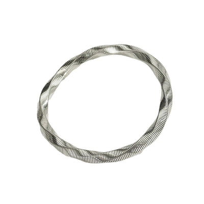 Simple Style Solid Color 304 Stainless Steel Bangle In Bulk