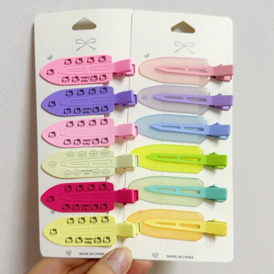 Women's Cute Solid Color Alloy Hair Clip