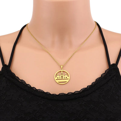 Jewelry Ethnic Style Geometric Peacock 201 Stainless Steel 304 Stainless Steel 18K Gold Plated Stainless Steel Necklaces