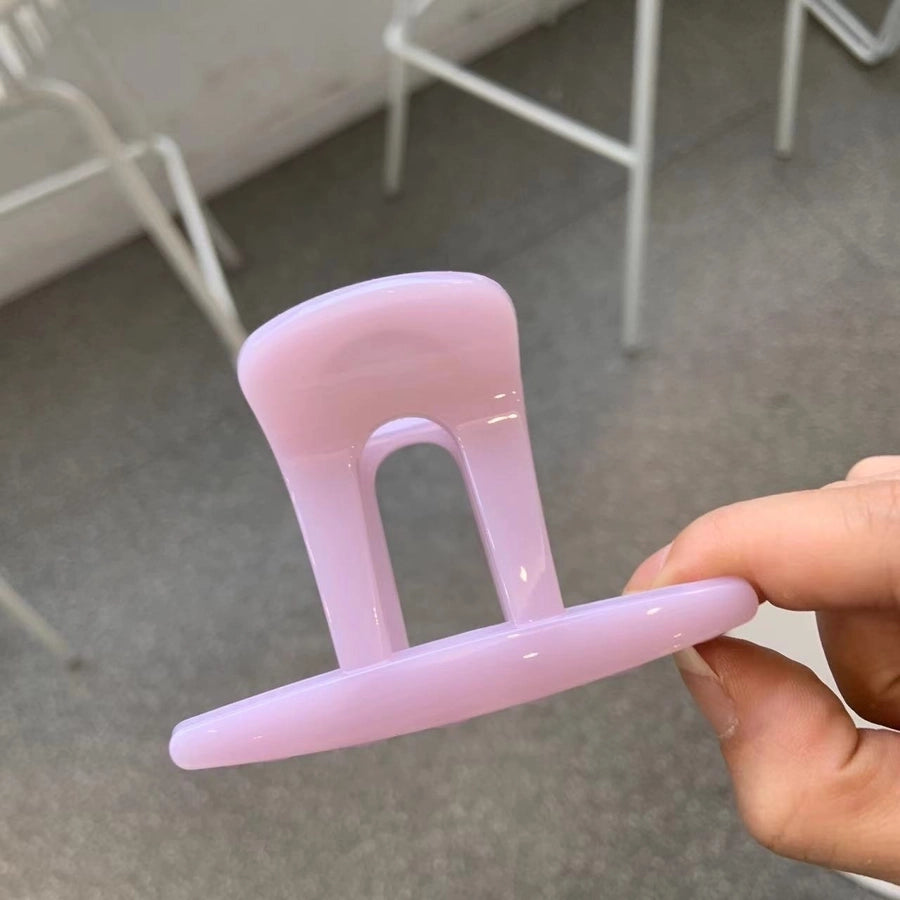 Women's Simple Style Top Hat Solid Color Plastic Hair Claws