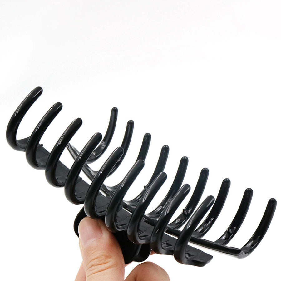 New Korean Style Simple Large Size Frosted Elastic Paint Keel Clip Back Head Shark Clip Grab Clip Hair Shower Hairpin