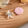 Women's Beach Sweet Starfish Shell Alloy Resin Inlay Pearl Hair Clip