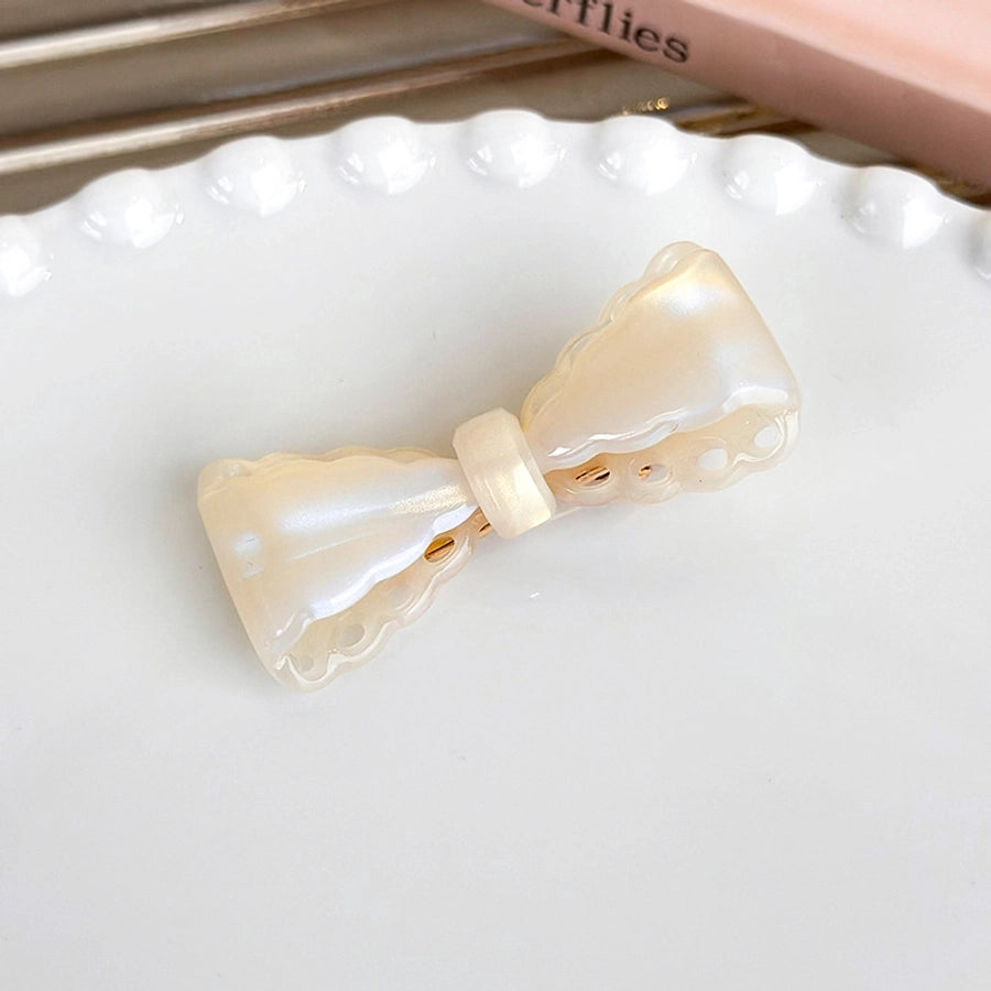 Women's Sweet Simple Style Bow Knot Acetic acid sheets Hair Clip Hair Claws