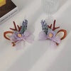 simple style bow knot cloth contrast collar hair band