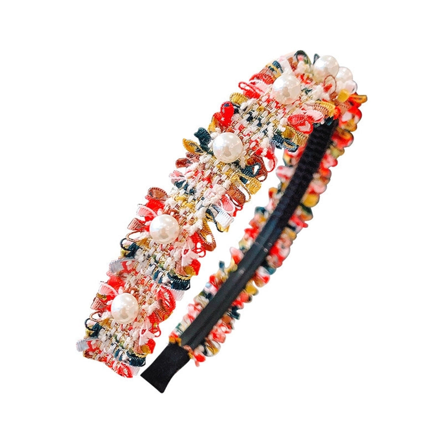 Girl'S Cute Simple Style Flower Cloth Hair Band