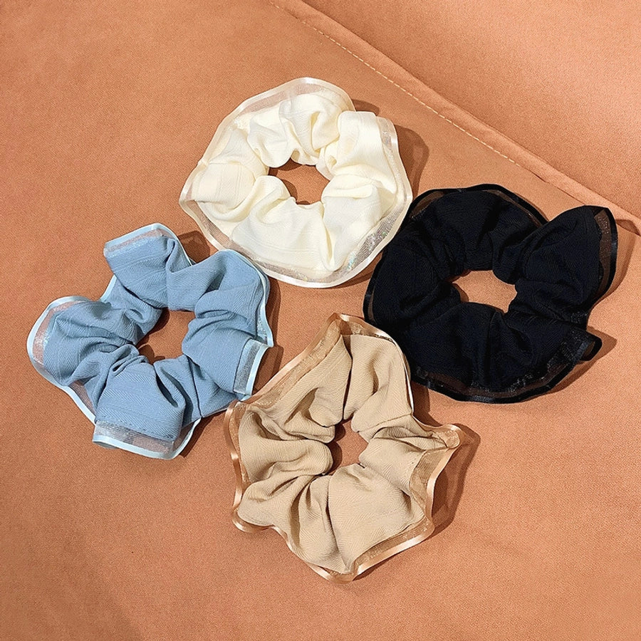 fashion geometric satin hair tie