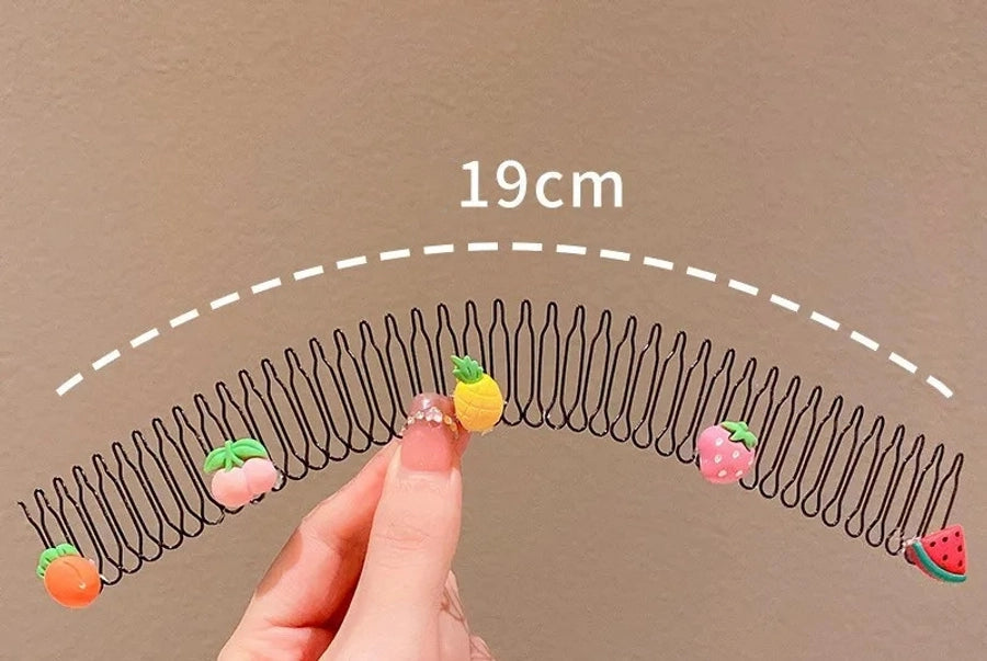 kid's cute cartoon fruit cloth hair band