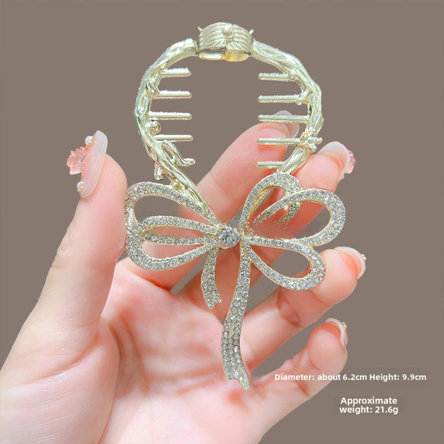 Children's ball head fixed artifact Pearl Rhinestone grip clip does not hurt the hair back of the head ponytail buckle girl hairpin headdress