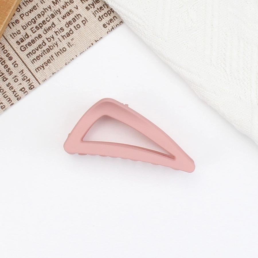 women's simple style triangle plastic hair claws