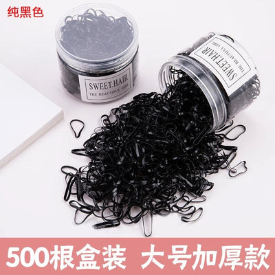 girls&#39; rubber band hair band disposable black rubber band thickened baby head rope children&#39;s hair accessories